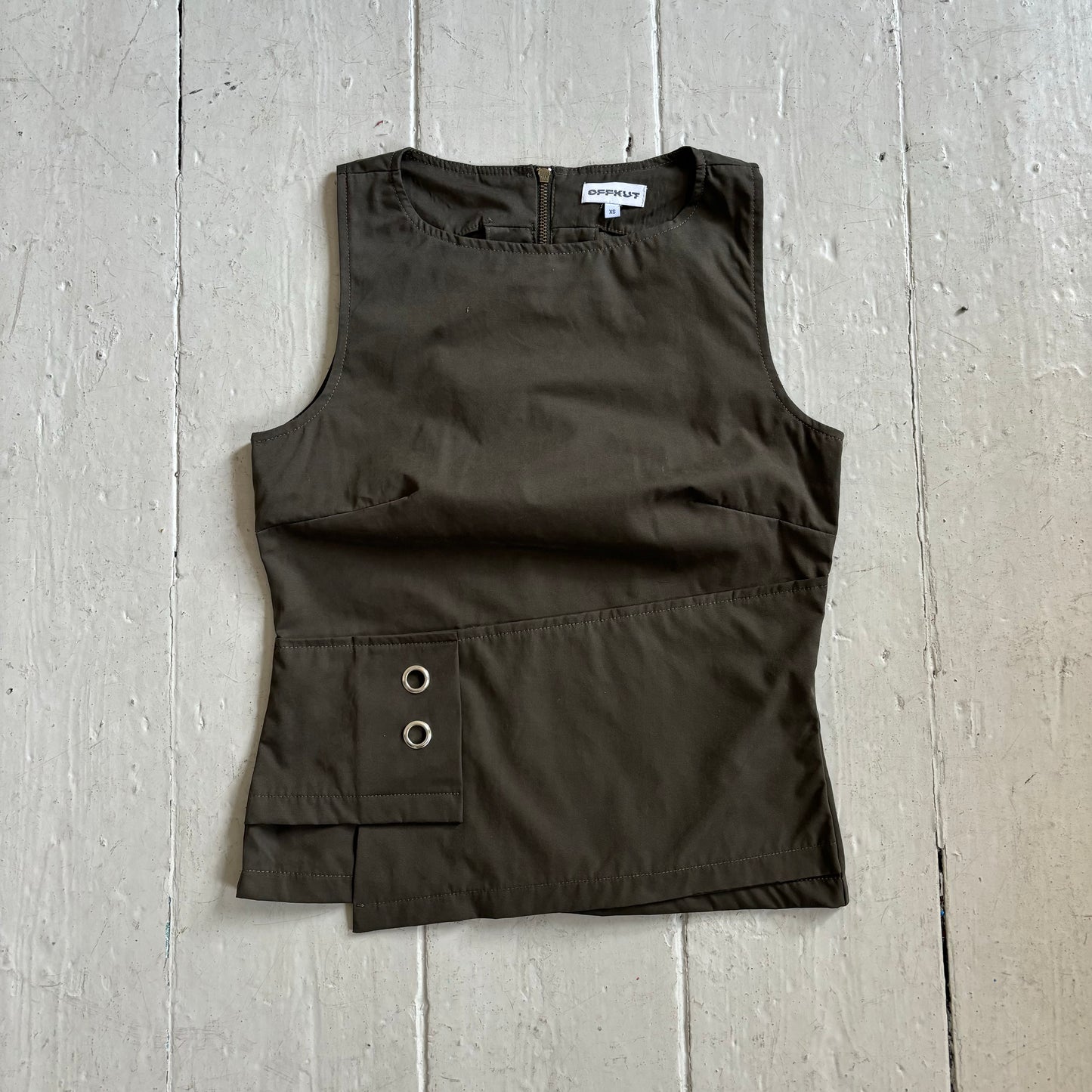 The Orla Top in Dark Khaki