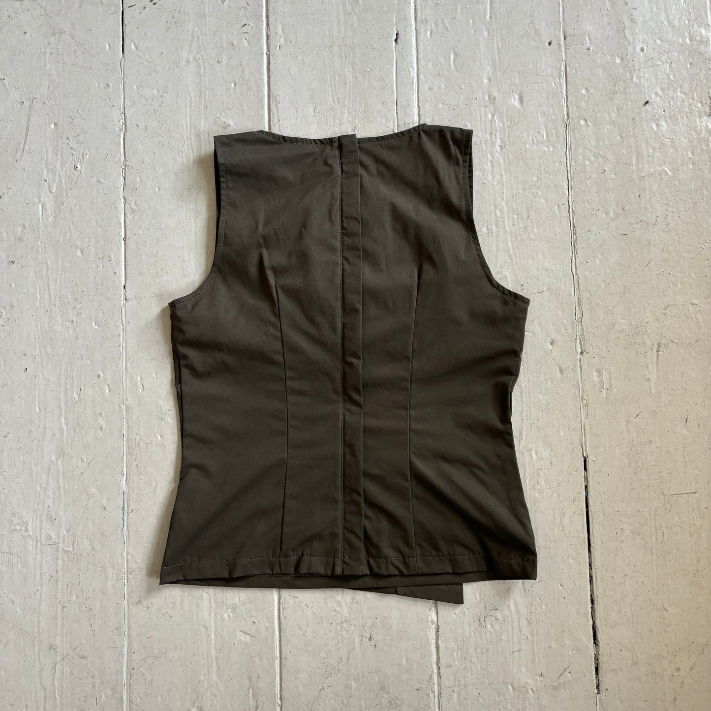 The Orla Top in Dark Khaki